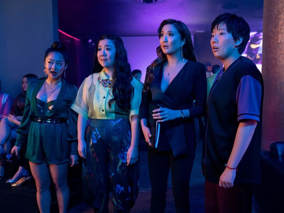 Stephanie Hsu, Sherry Cola, Ashley Park, and Sabrina Wu in Joy Ride