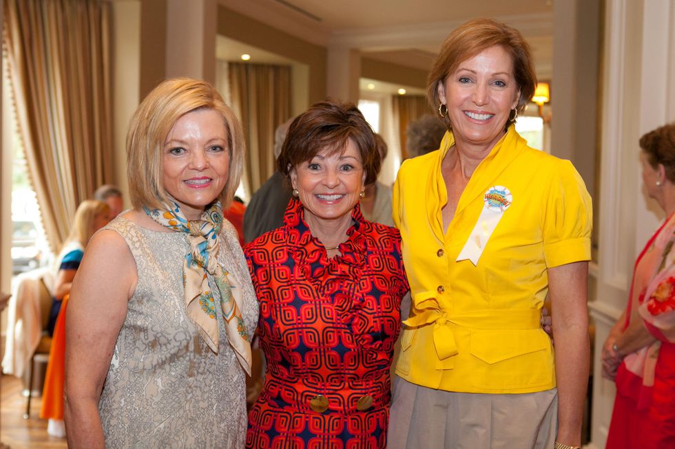 Stephanie Smith, from left, Pam Holm and Polly Bowden at the DePelchin Children's Center luncheon April 2014