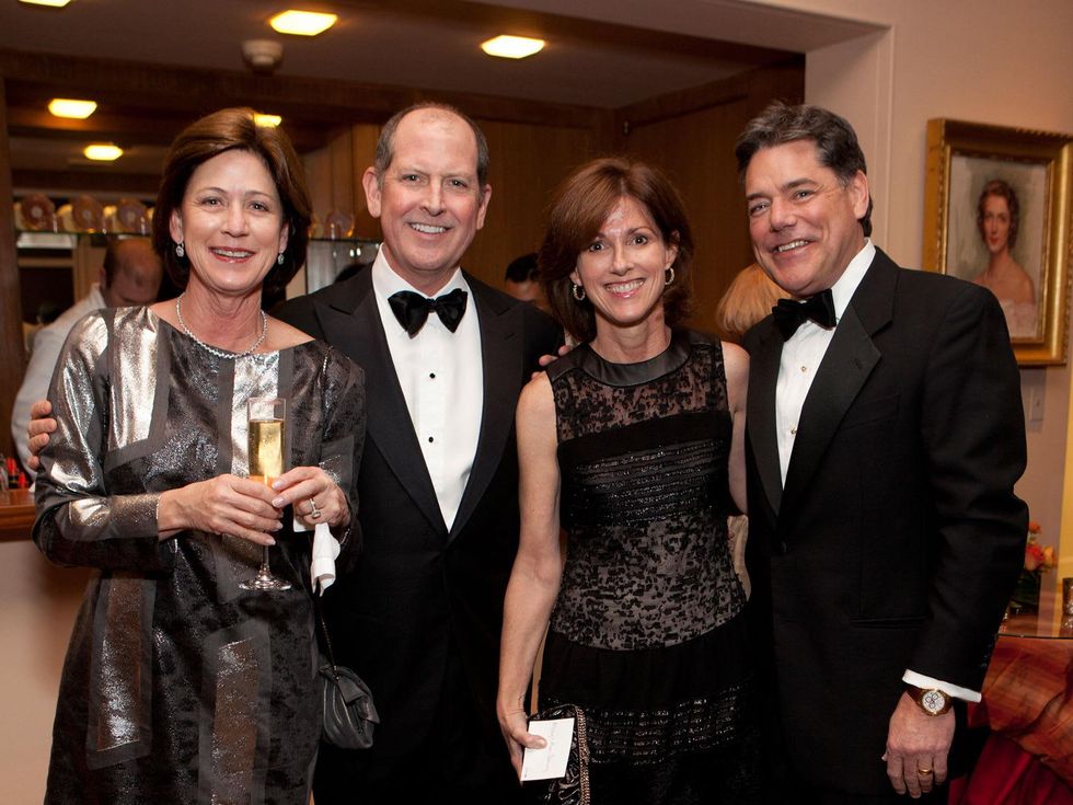 Stephanie Tucker, from left, Bill Finnegan and Molly and Ken Delery at the Rienzi Society dinner January 2014