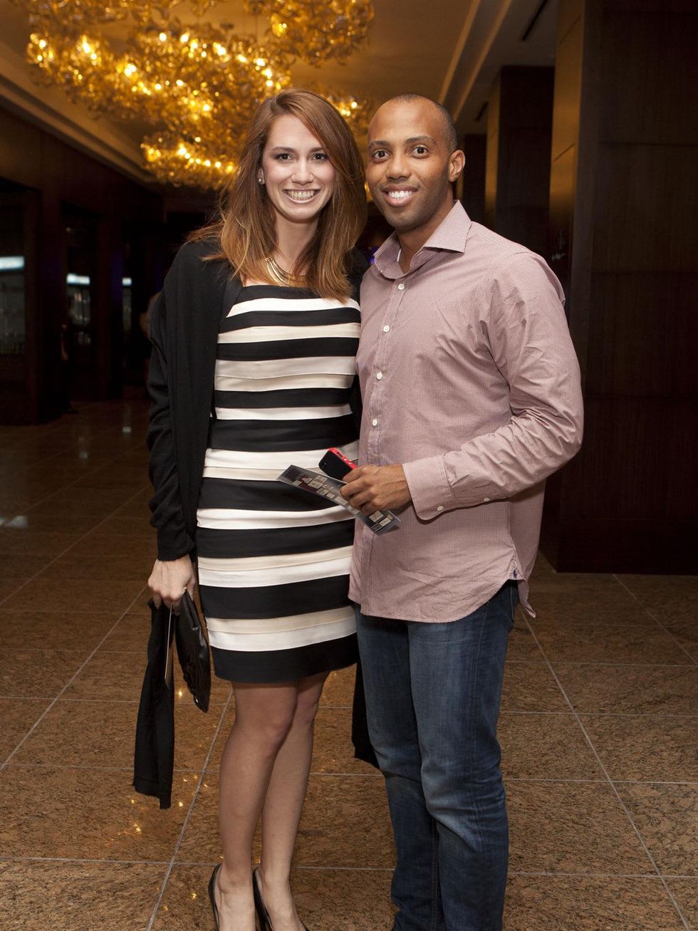 Stephanie Zimmer and Barry Hammond at the Royal Sonesta Hotel renovation unveiling November 2013