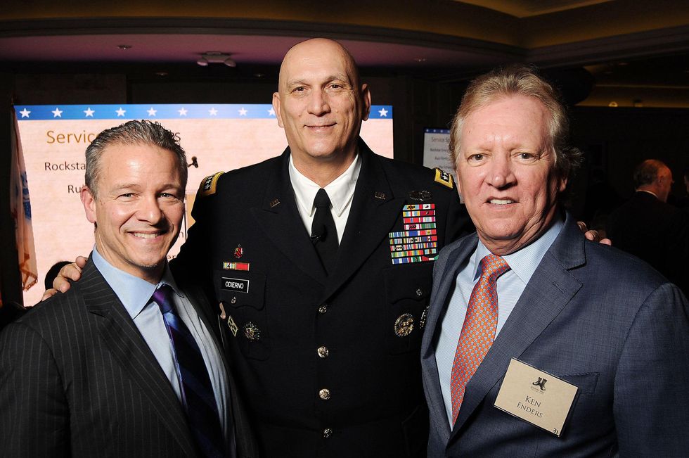 Stephen Cannon, from left, Gen. Raymond T. Odierno and Ken Enders at the Johnny Mac Soldiers Fund Inaugural Houston Gala April 2015