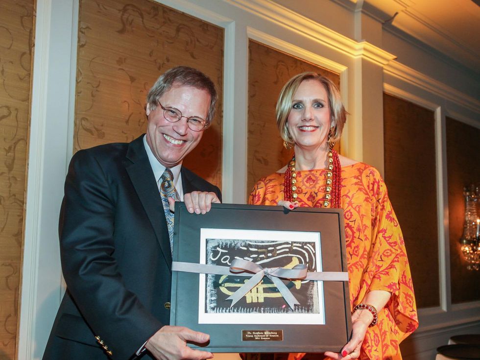 Stephen Klineberg and Sharon Bryan at the Young Audiences of Houston Gala April 2014