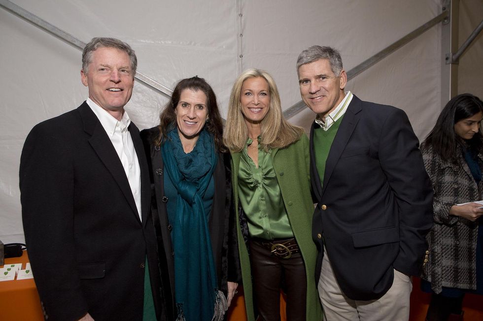 Steve and Kate Gibson, from left, and Janet and Paul Hobby at the Memorial Park Conservancy benefit February 2015
