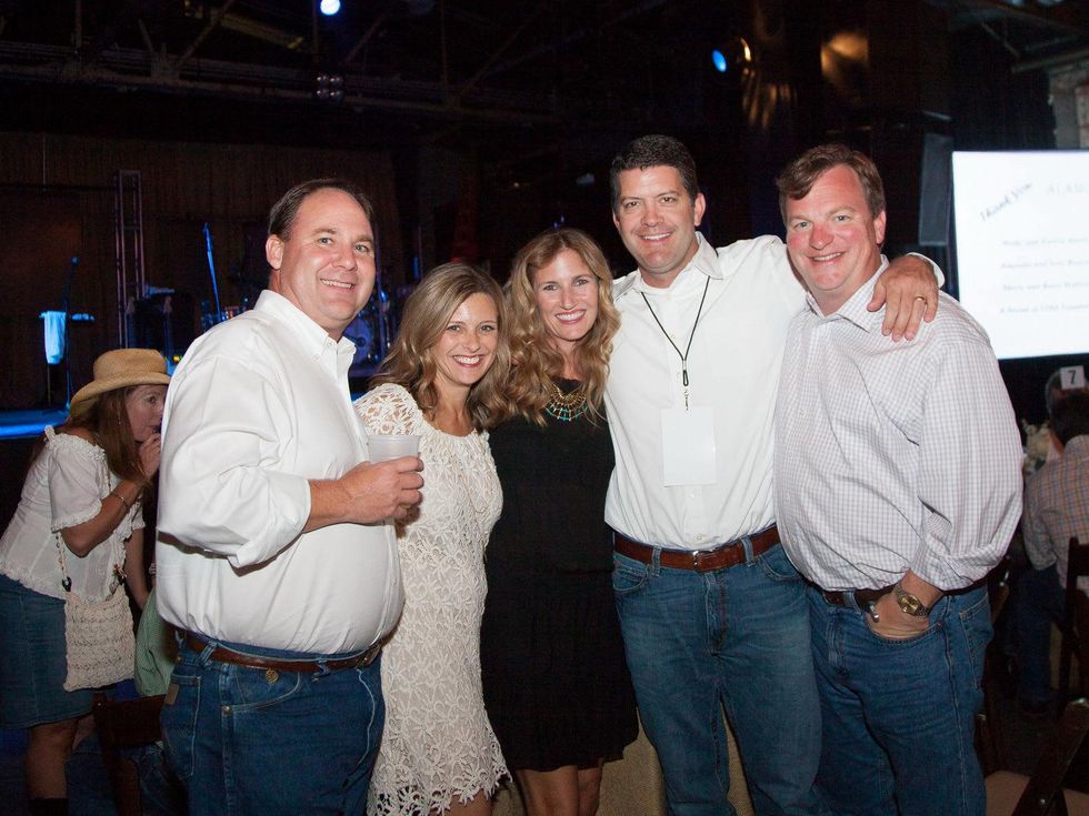 Steve and Leslie Shofner, from left, Lindsay and Paul Laudadio and Posie Clinton at Two Steppin' with TIRR Concert with Jerry Jeff Walker and Clay Walker October 2014