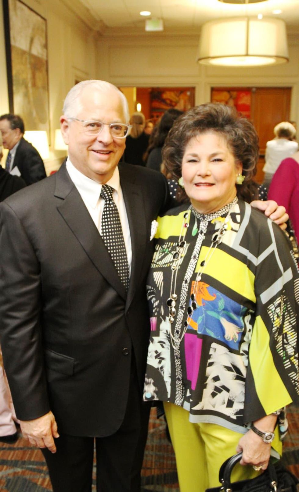 Steve Borick, Barbara Robertson at Menninger Clinic luncheon