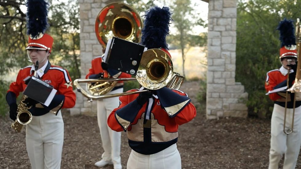 Steve Parker, Sonic Meditation for Marching Band 1, photograph Art League Houston