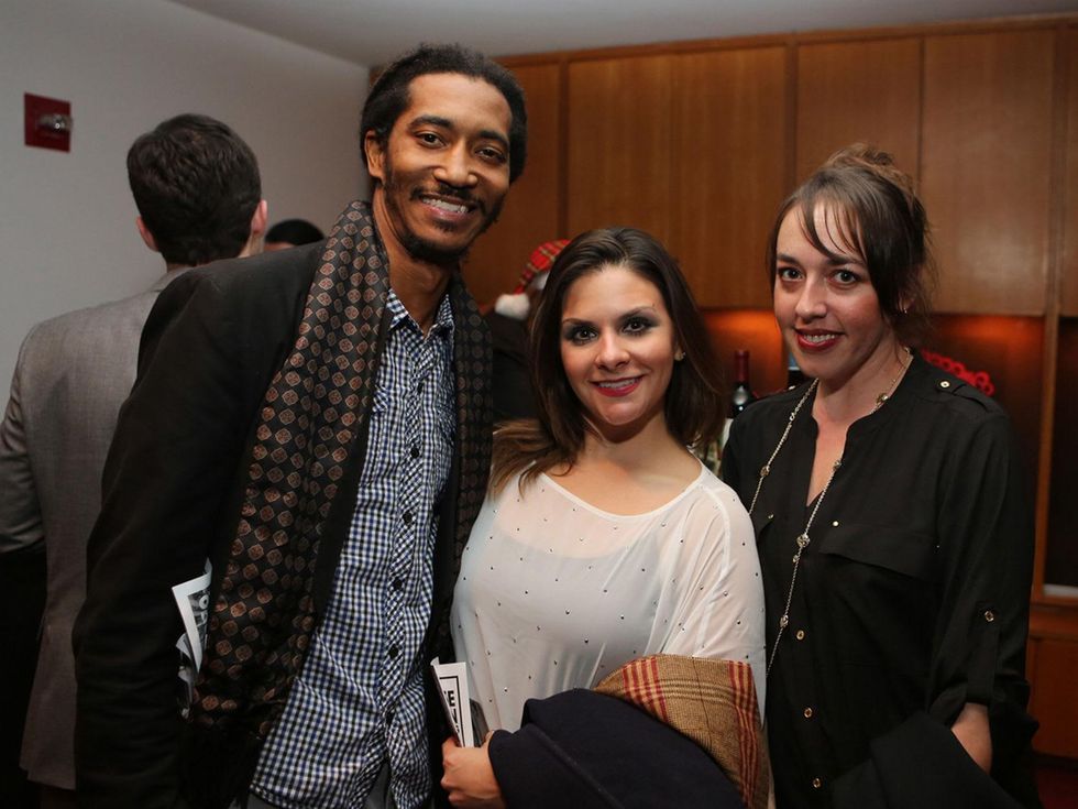 Steve Scott, from left, Jessica Roberts and Courtney Webb at the Alley Young Professionals holiday party December 2013