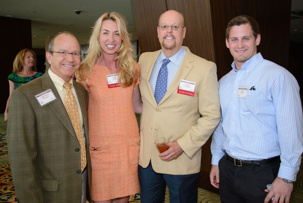 Steven Kirkland, from left, Angelia Pisecco, Charlie Musslewhite and Magee Stephen at the Council on Alcohol and Drugs luncheon May 2014