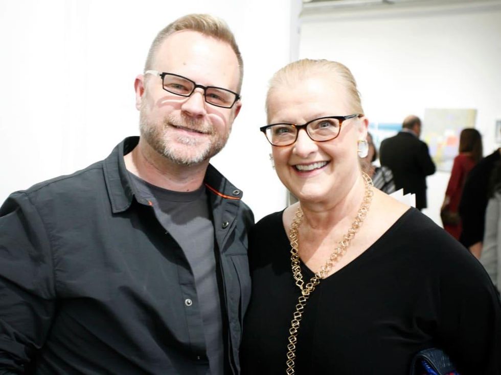 Steven Wagner and Sue Payne at Art on the Avenue Preview Party