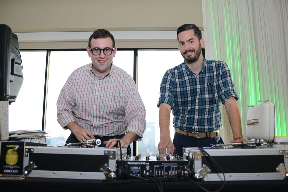 Stewart Anderson, left, and Joe Ross at the ZooZa Event at Hotel ZaZa August 2014