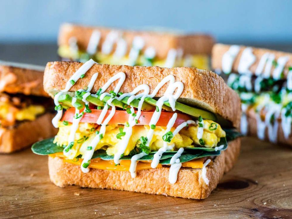 Sticky's Chicken egg sandwich