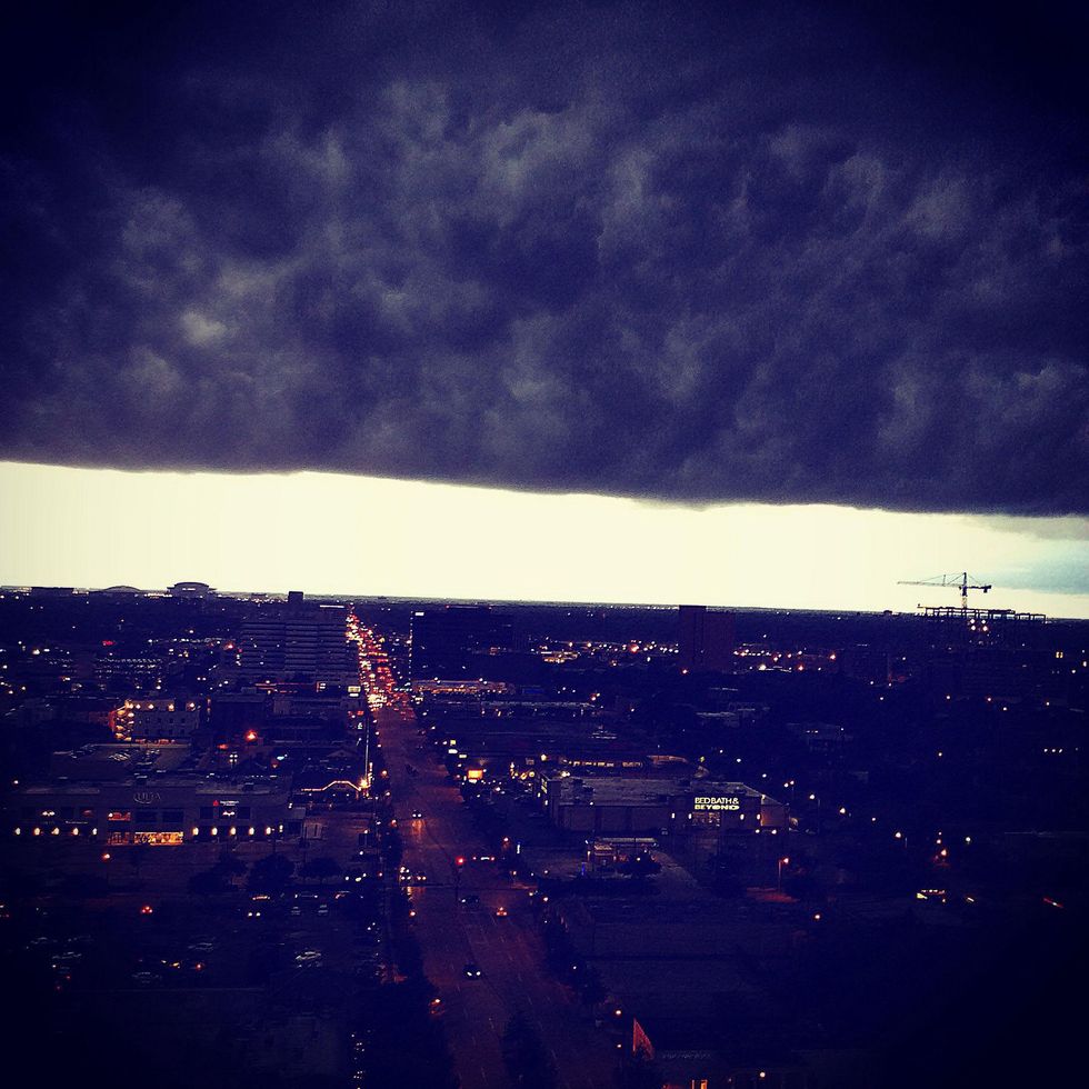 Stormy Houston weather photo from 2727 Kirby highrise