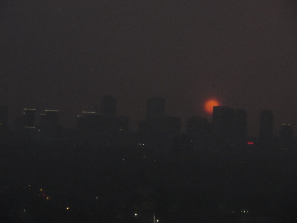 Stormy Houston weather photo from 2727 Kirby highrise