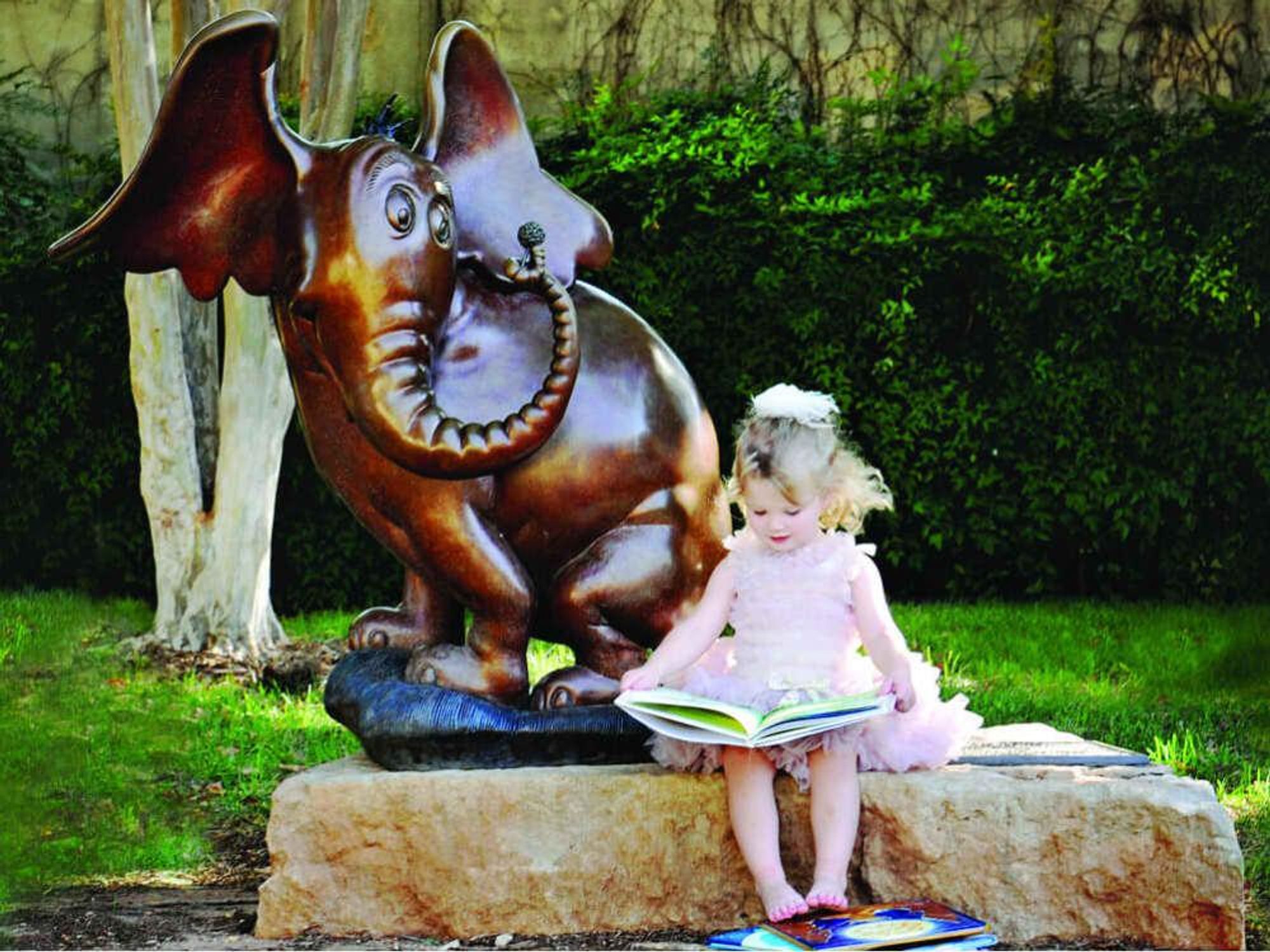 Storybook sculpture in Abilene, Texas