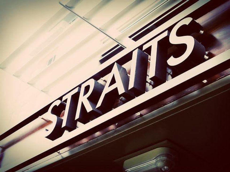 Straits Restaurant Houston sign