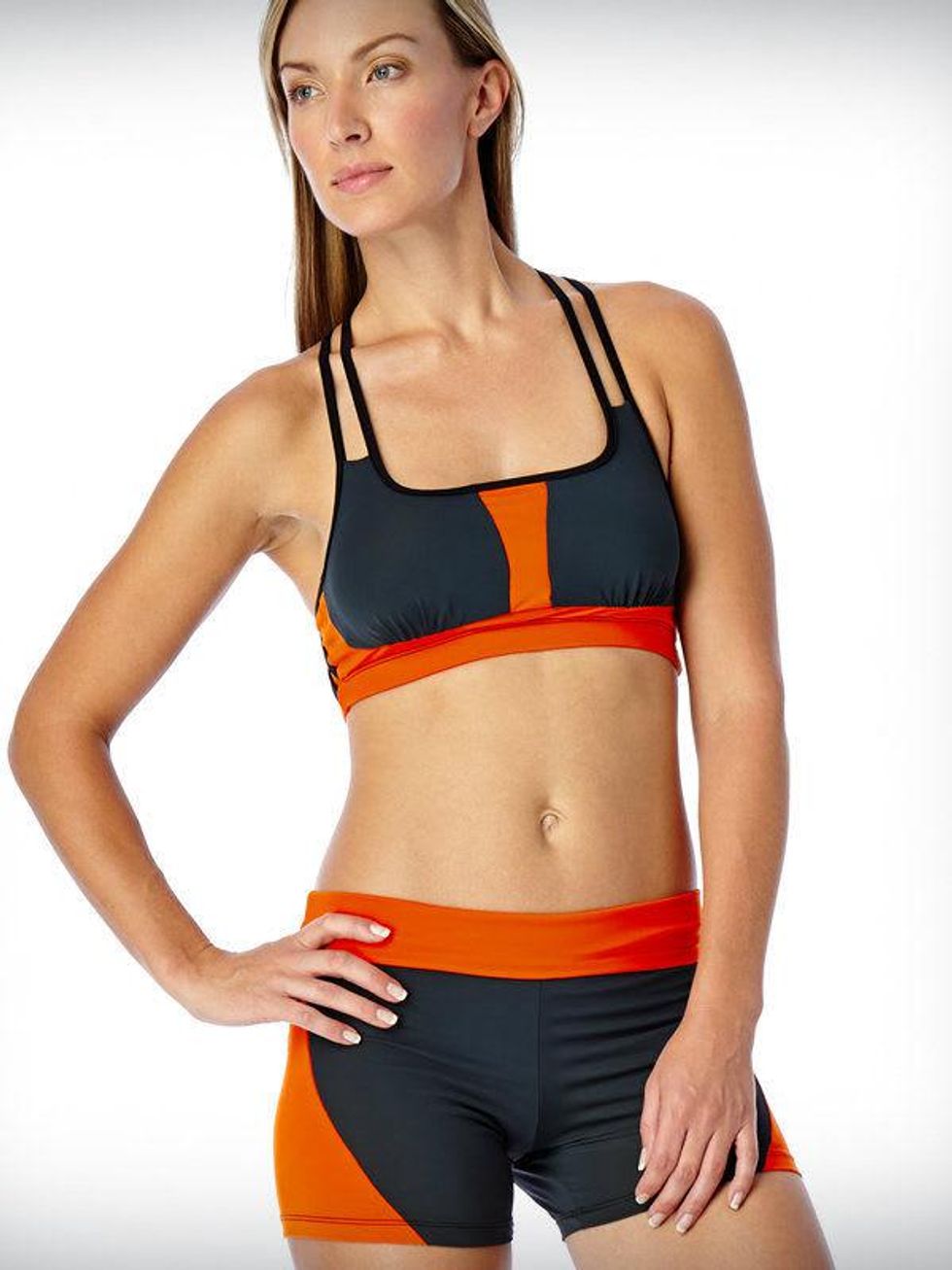 Strappy Back Bra, Shorts, Warrior Elements