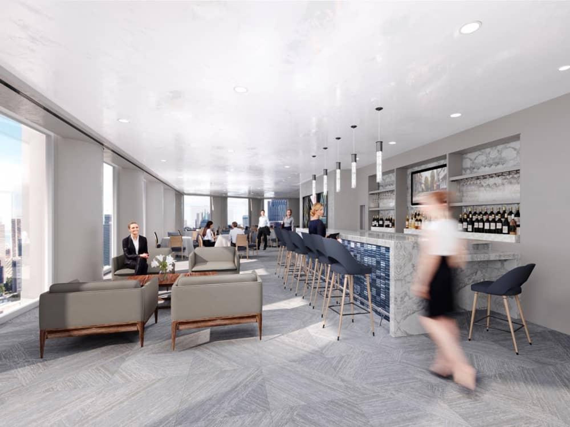 Strato 550 restaurant 1415 Louisiana Hines