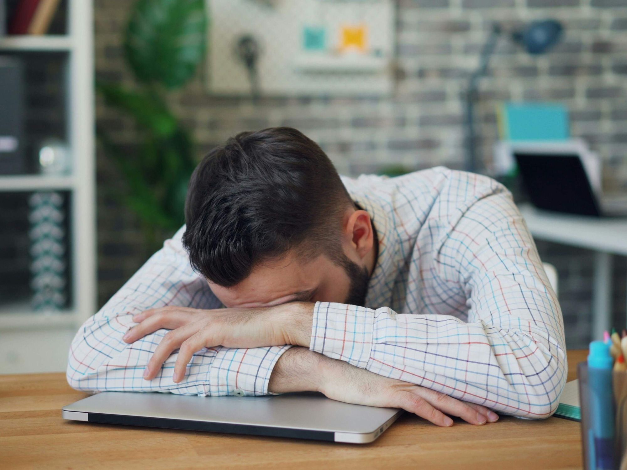 Stressed out person cropped 4x3