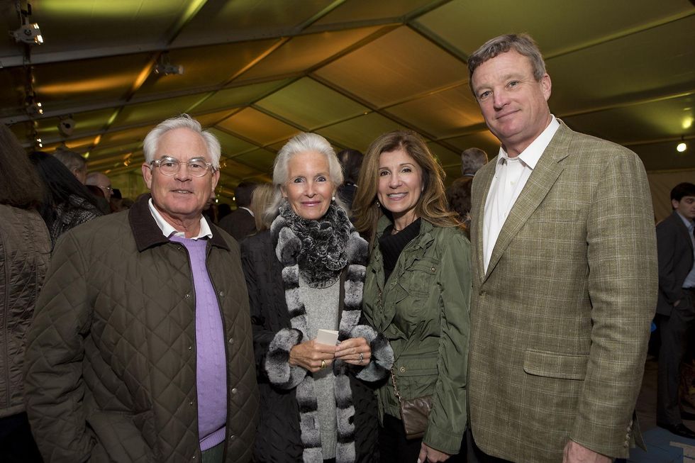 Stuart and Anne Coco, from left, and Carmela and Richard Lummis at the Memorial Park Conservancy benefit February 2015