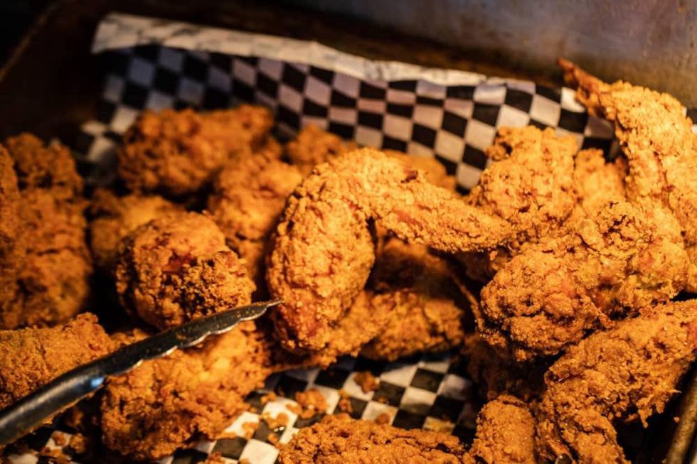 Stuff'd Wings fried chicken wing basket