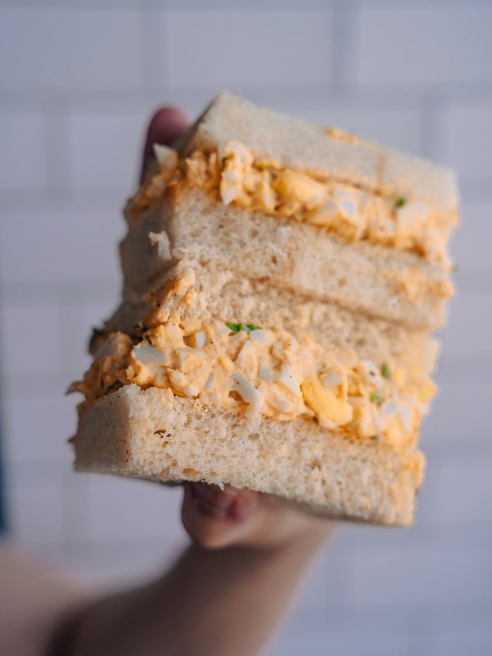 Stuffed Belly egg salad