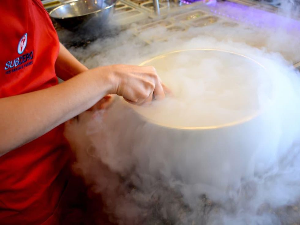 Sub Zero liquid nitrogen ice cream