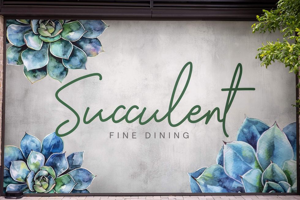 Succulent Fine Dining mural