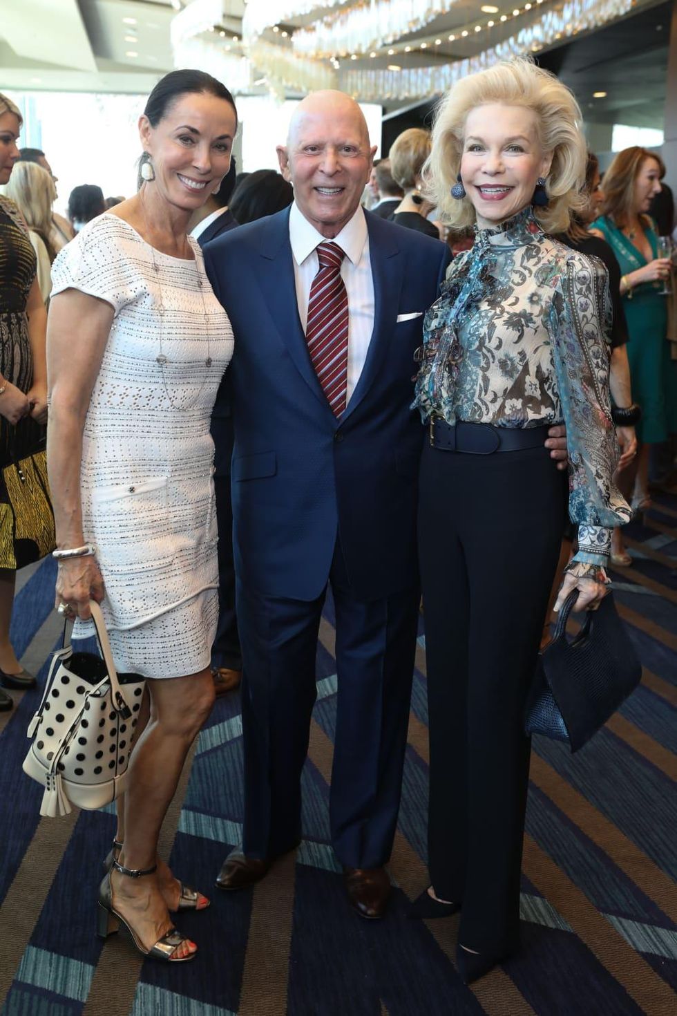 Sue Smith, Lester Smith, Lynn Wyatt at Best Dressed Luncheon 2017