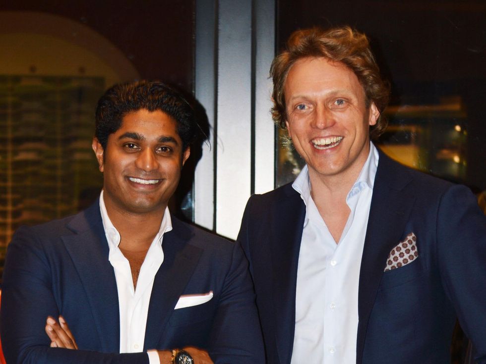 Suitsupply VP Nish de Gruiter and CEO and Founder Fokke de Jong December 2013