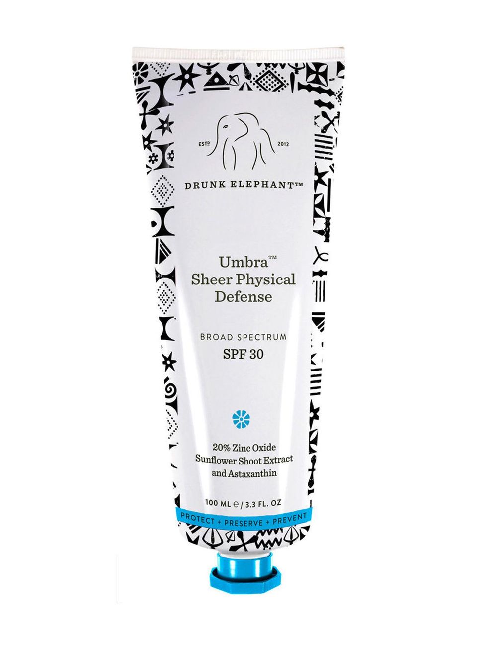 summer makeup Drunk Elephant Umbra Sheer Physical Defense SPF 30