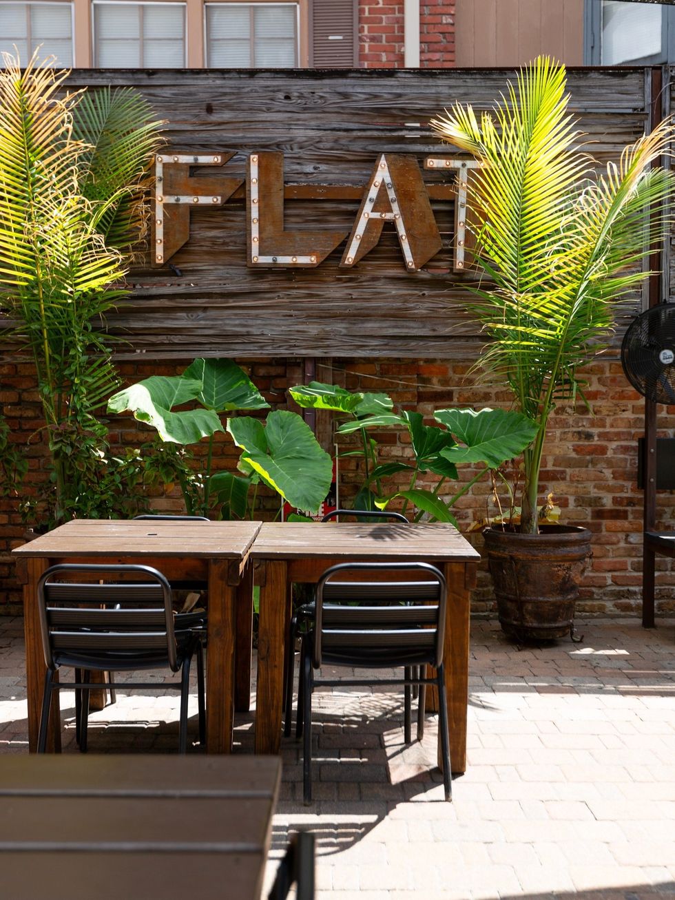 Sunny Coffee at The Flat patio