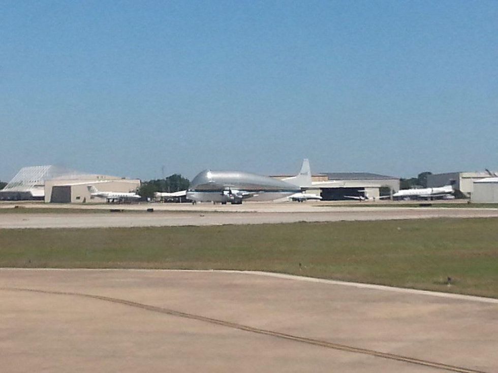 Super Guppy NASA airplane at Hobby Airport May 2013