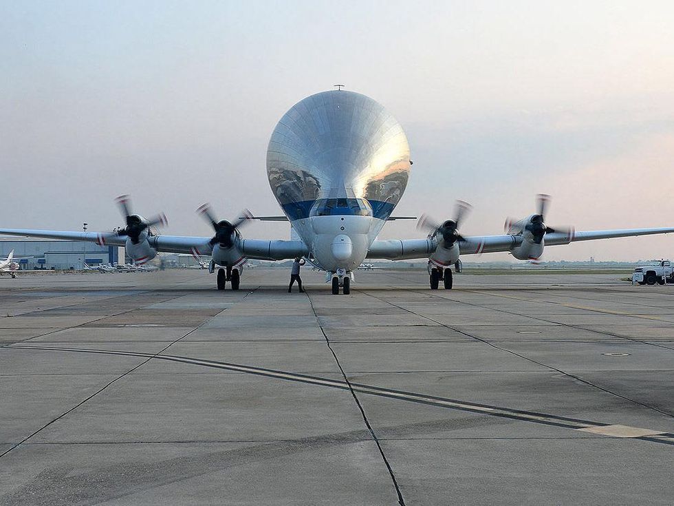 Super Guppy on tarmac