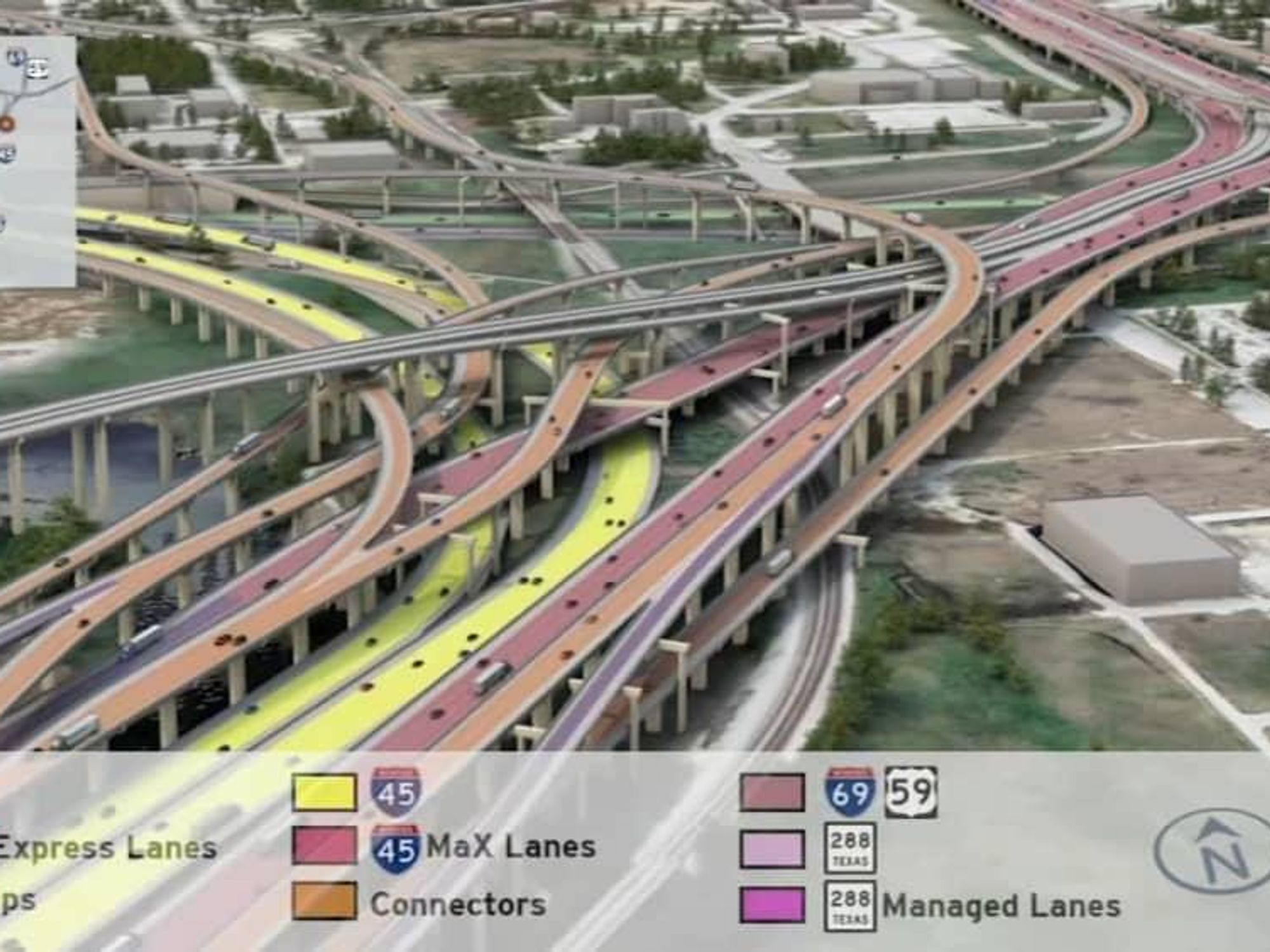 Superfreeway TxDOT Houston downtown