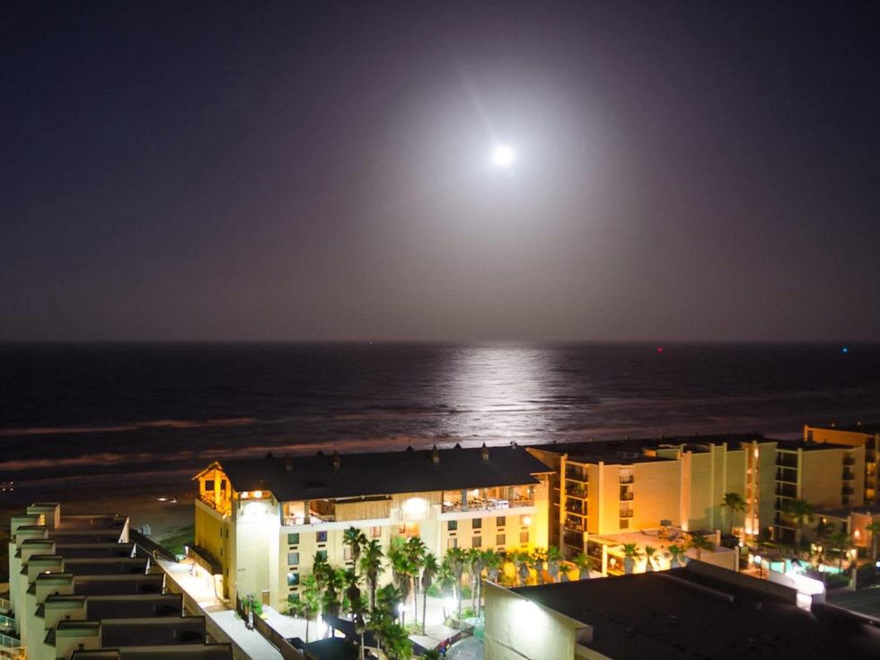 supermoon South Padre Island June 2013