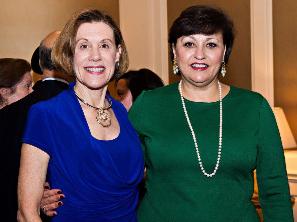 Susan Pennebaker, left, and Susan Bickley at the Friends for Life Gala October 2013