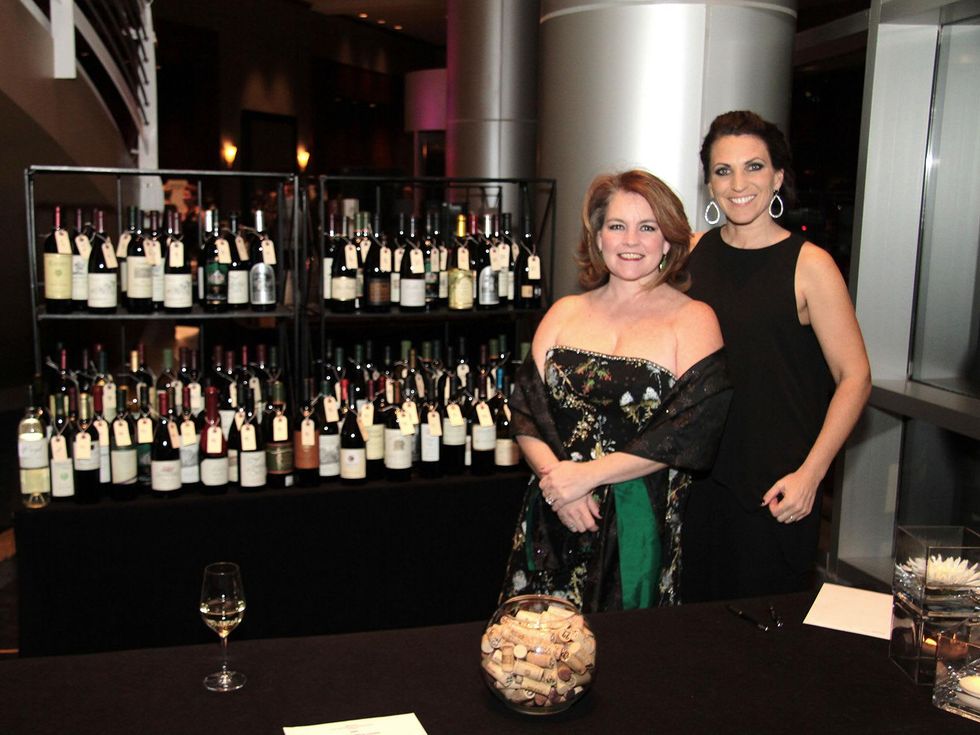 Susie Boyce, left, and Kristine Martinez at West University Park Lovers Ball February 2014