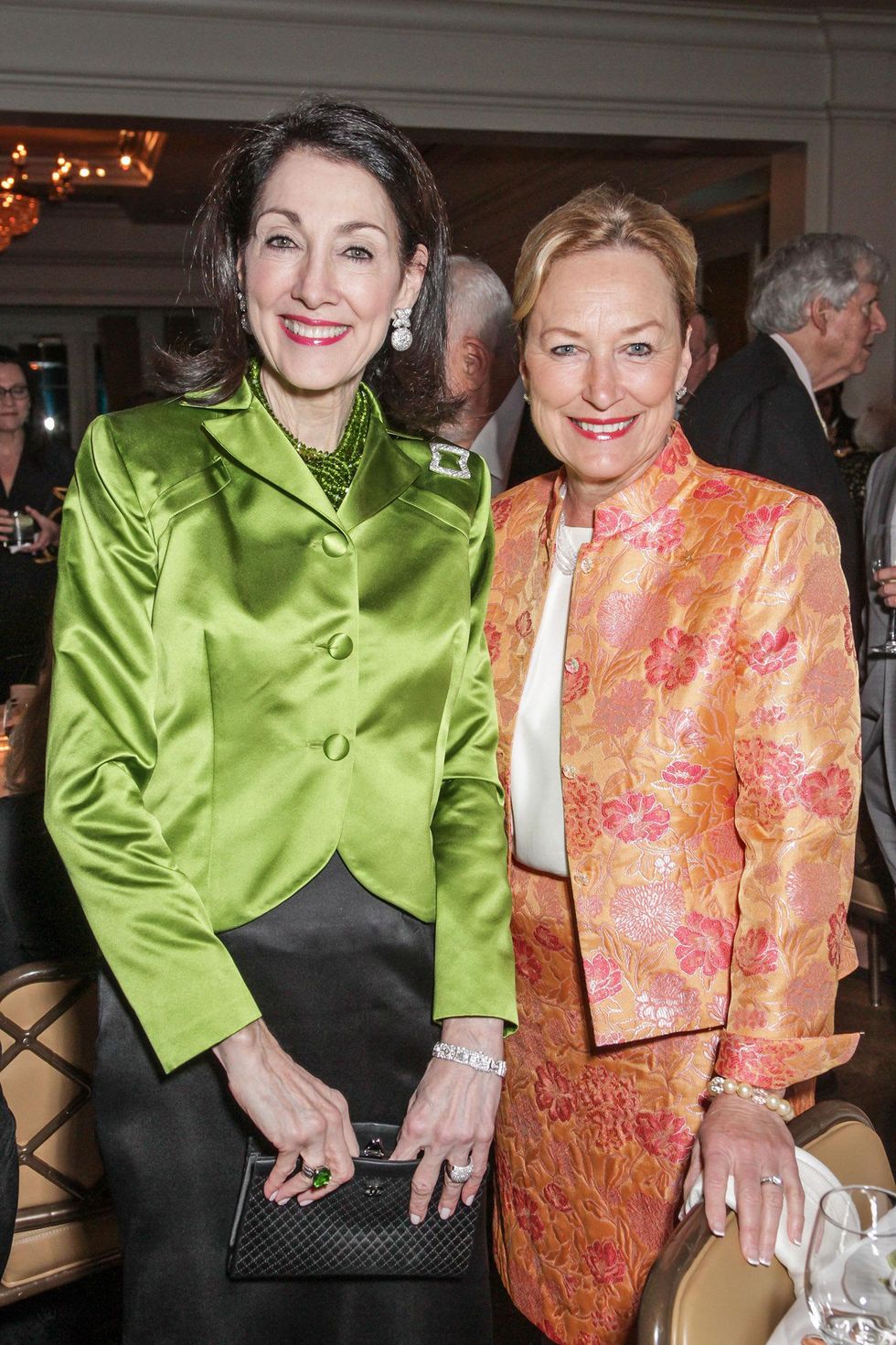 Susie Criner, left, and Marianne Ivany at the Cornerstone Dinner February 2015