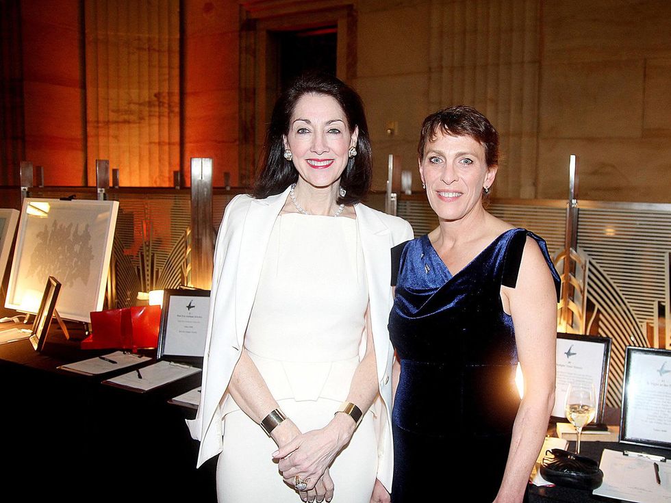 Susie Criner, left, and Page Kempner at the Da Camera Gala April 2014