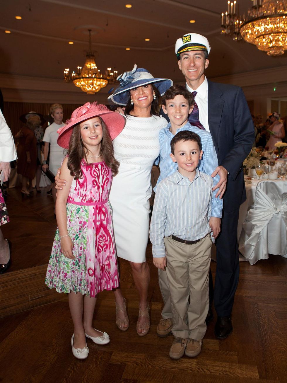 Sussman family at Hats Off to Mothers March 2014