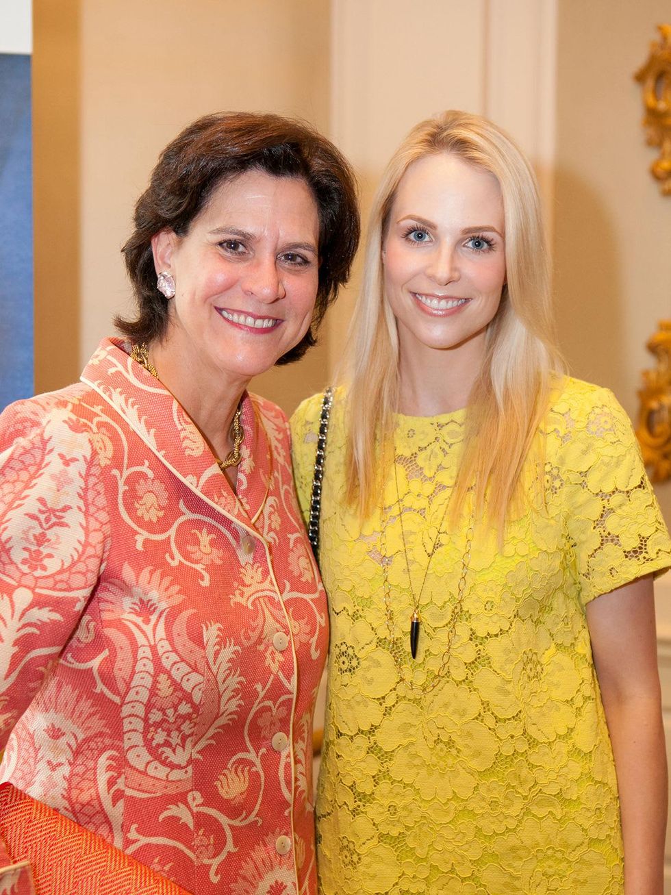 Suzann Richardson, left, and Kathleen Jennings at the DePelchin Children's Center luncheon April 2014