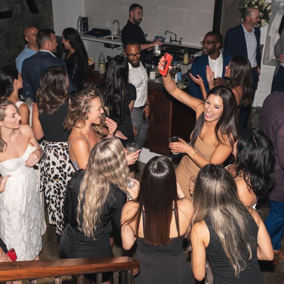 Sweat River Oaks opening selfie