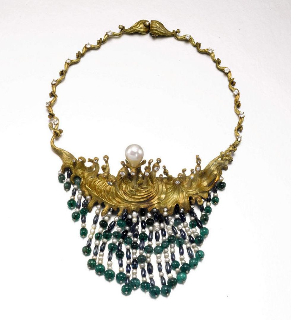 'Swirling Sea' necklace by Salvador Dali