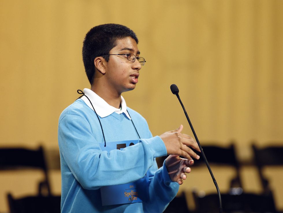 Syamantak Payra at Houston Public Media Spelling Bee
