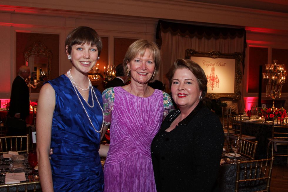 Sydney Dittman, from left, Terry Huffington and Myrteel Ward at the Huffington Center on Aging Gala November 2013