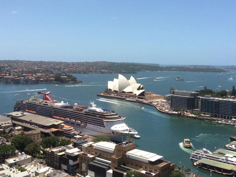 Sydney, view from hotel room