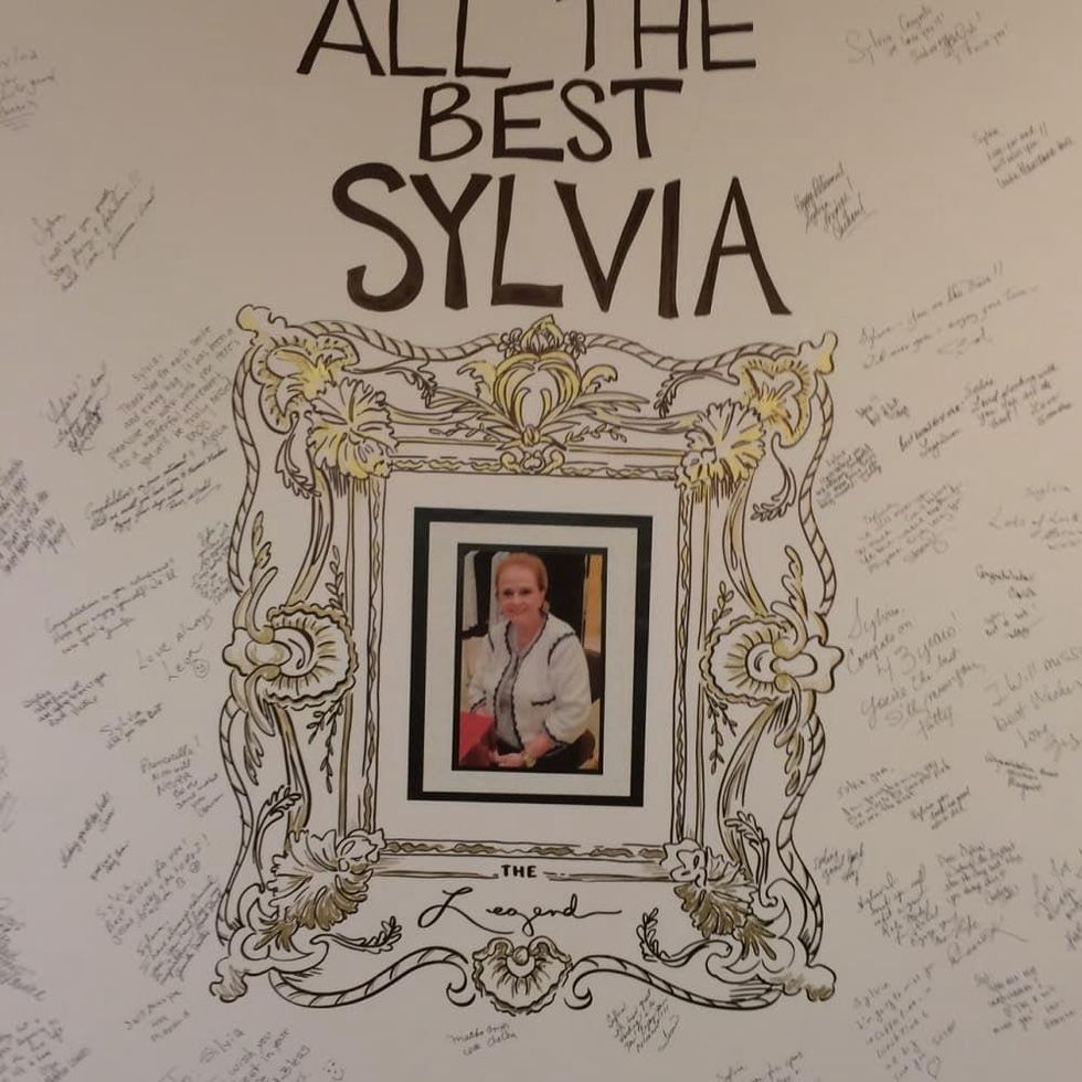 Sylvia Goldstein at Neiman Marcus goodbye card