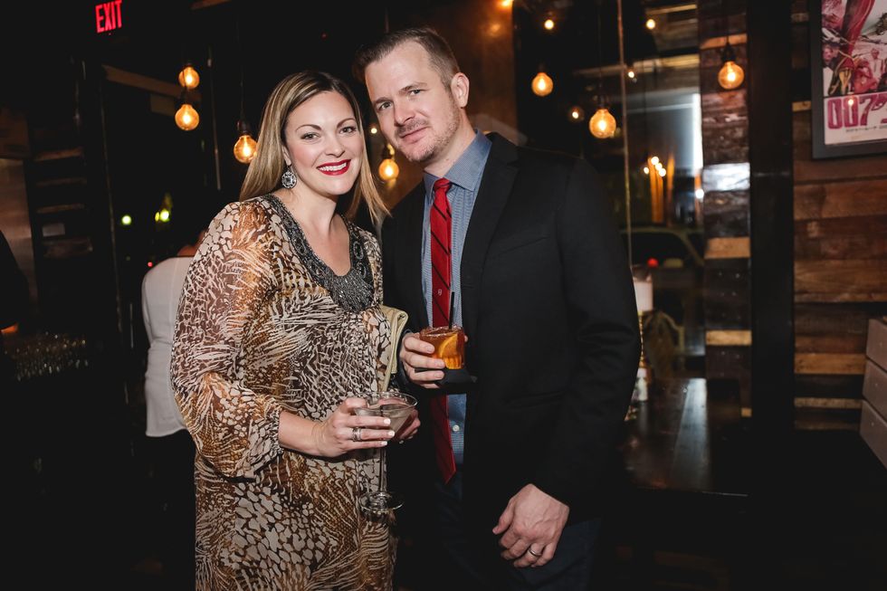Tabitha Garcia and Erik Bechtol at the Page Parkes & Ruggles Black Holiday Soiree December 2014