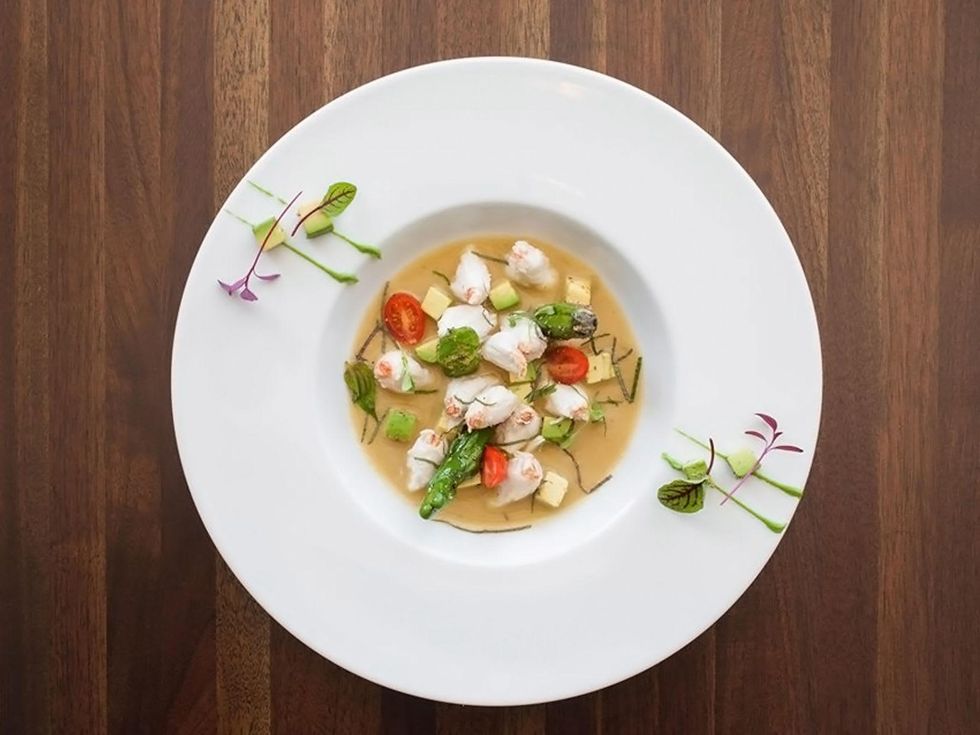 Table on Post Oak Ponzu crab June 2014