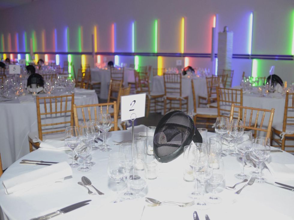 Table setting at Men of Menil March 2014